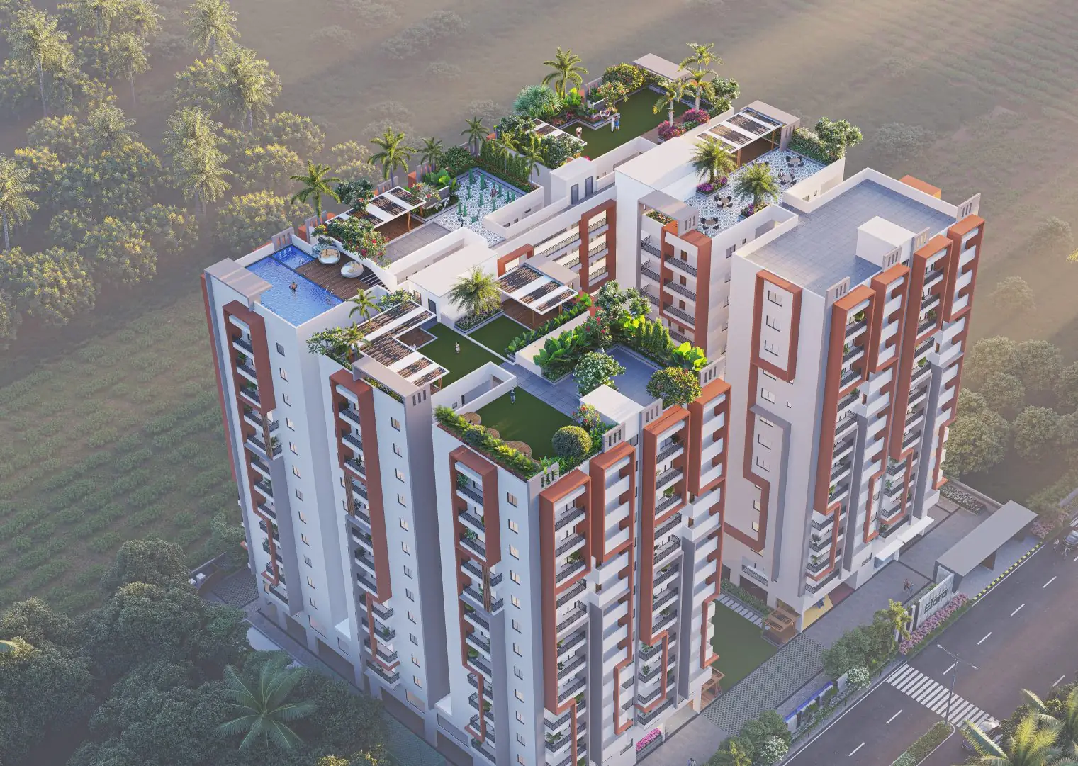 Aerial view of Sujay Global Elara
